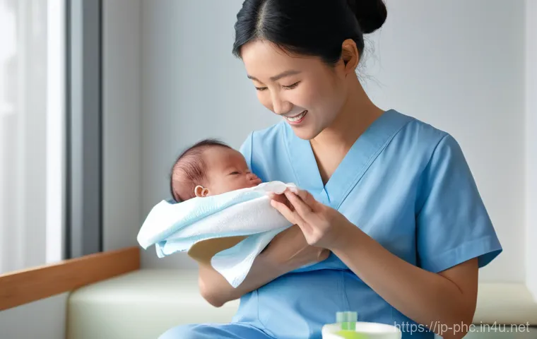 보건소에서 제공하는 무료 예방접종 - **Image Prompt 1: Young Child Vaccination**
    A warm, brightly lit pediatric clinic waiting room. ...