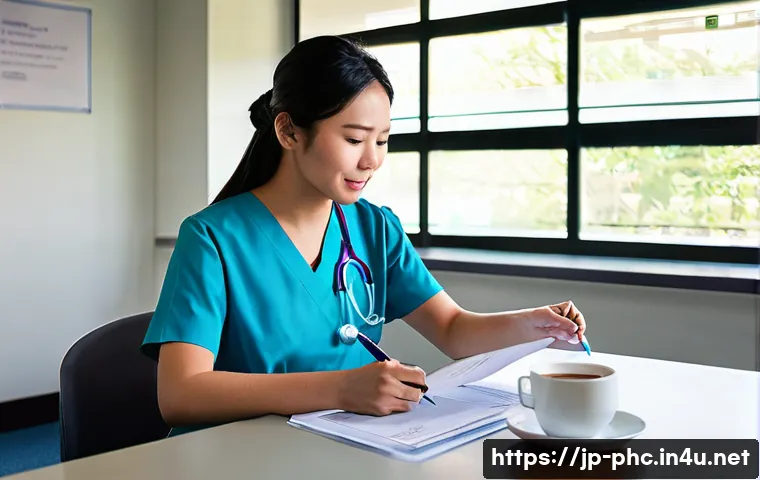 보건소 진료비 청구 방법 - **Prompt 1: Hopeful Consultation at a Public Health Center**
    "A heartwarming scene inside a brig...